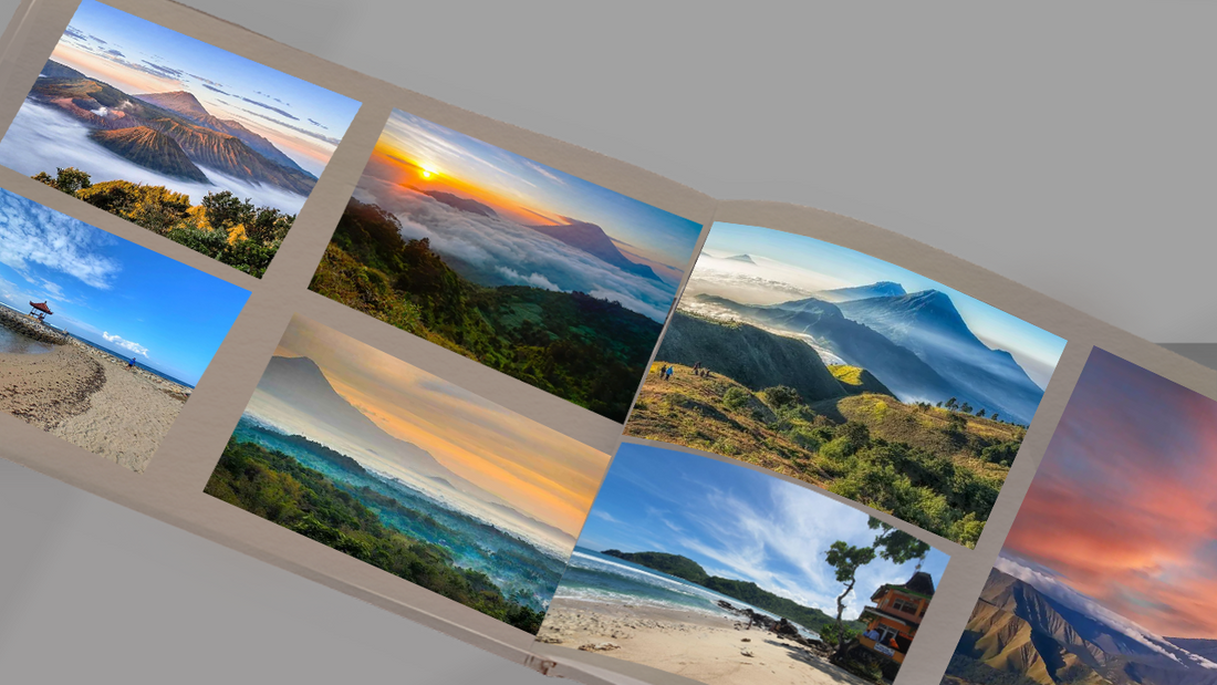 Sunrise dari puncak pegunungan