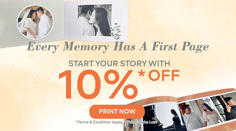 Cetak photobook dengan potongan 10% di Memoriku.