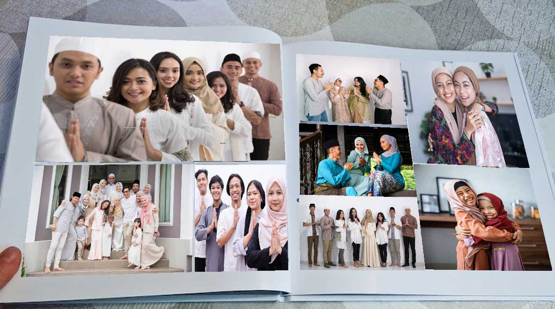 pose foto di hari raya lebaran